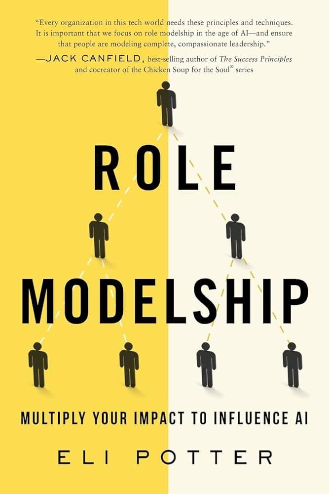 Role Modelship book by Eli Potter, featuring Sarah Katz as a multiplier role model in the age of AI
